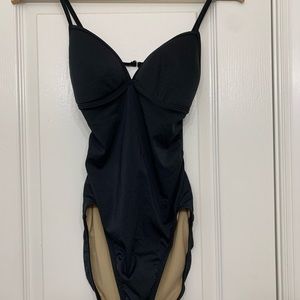 J. Crew Black One Piece Bathing Suit NWOT sz 10